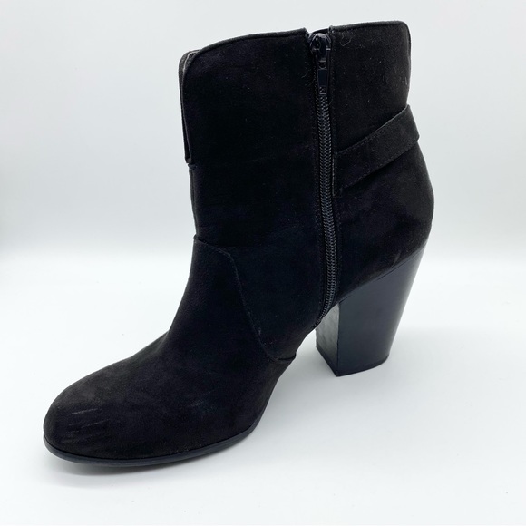 Carlos-Black- Western Style Heel Ankle bootie 10 - Picture 5 of 8